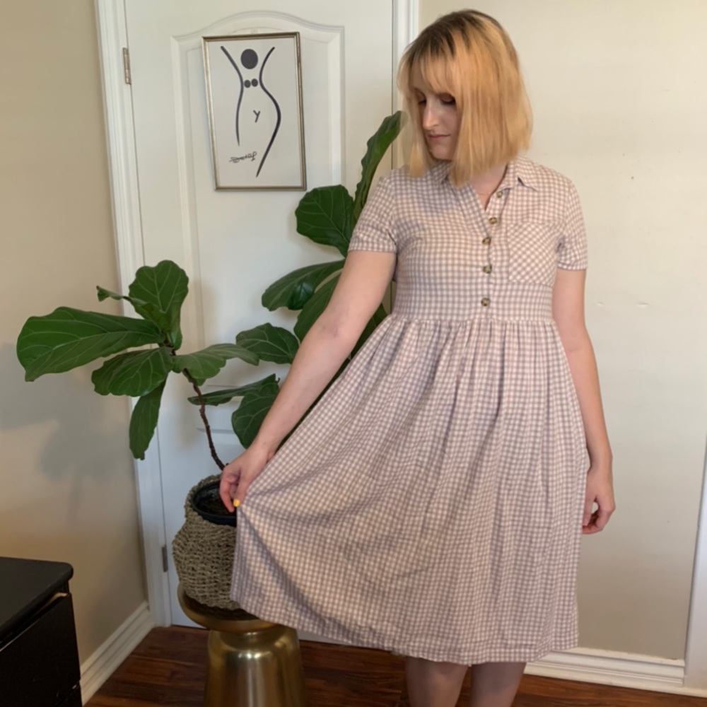 Urban Outfitters Gingham Midi Dress